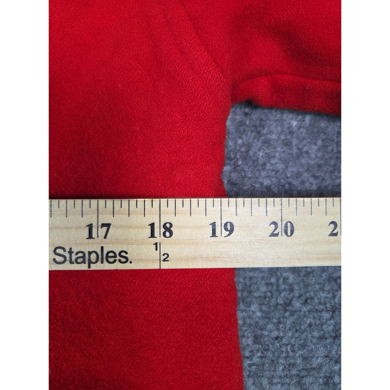 Pendleton Knockabouts Wool Coat Womens M Red Quilted Lining Vintage Button Front