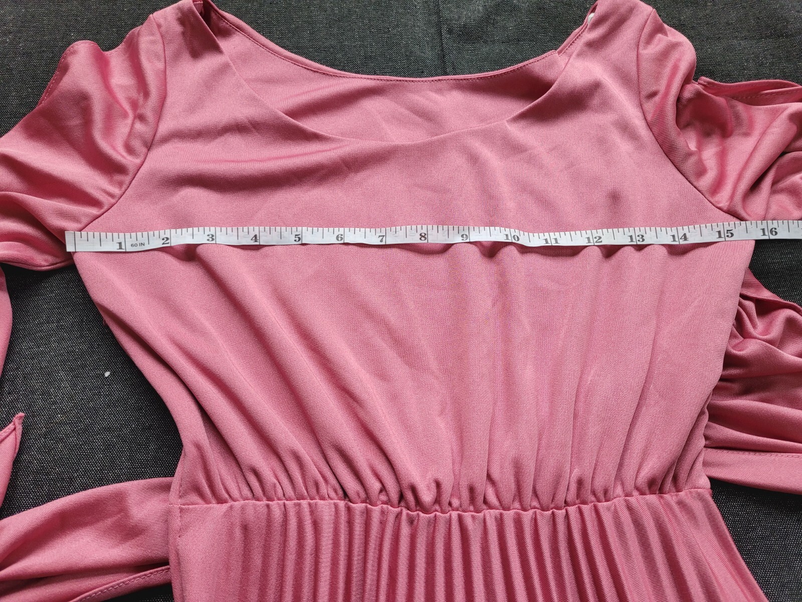 Vintage 70&rsquo;s Greek Goddess Dress Rose Pink Evening Gown Retro Size S/M