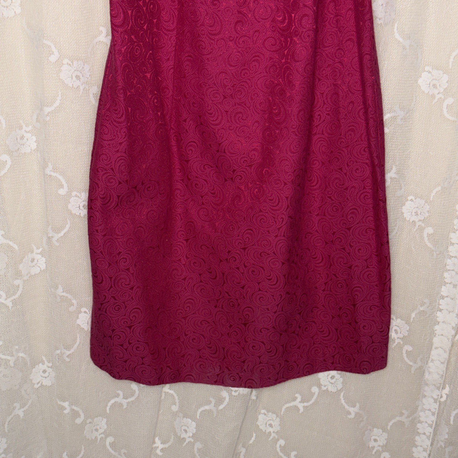 Vintage Cachet Pink Unlined Sleeveless Cocktail Dress & Matching Jacket 13-14