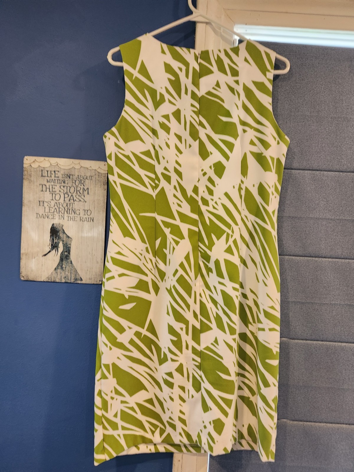 Vintage Ronni Nicole « Botanical » Pattern Mini Dress Womens Size 10