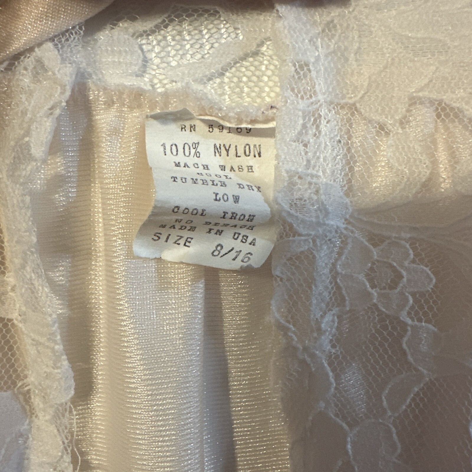 Vtg Pink Peignoir Open Front Embroidered Ruffle Lace Sz 8/16 Romantic Valentine