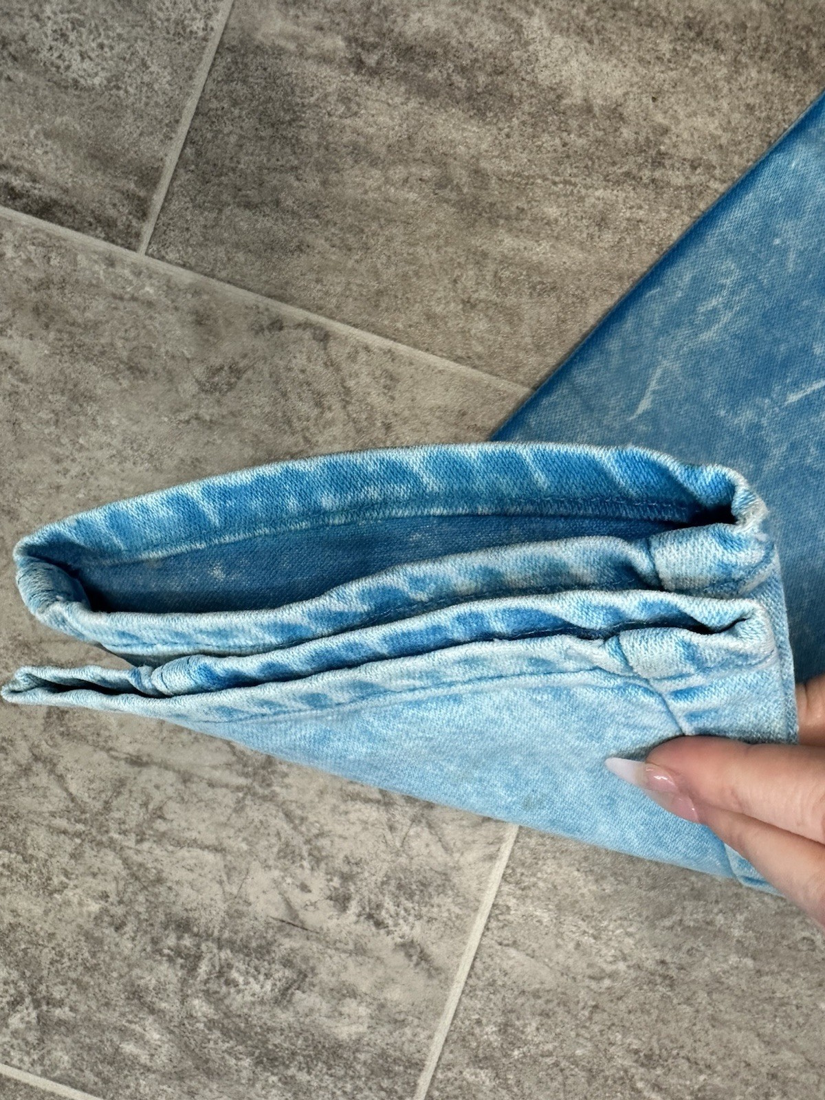 VTG Wranglers Women&rsquo;s Cowboy Cut Slim Fit Acid Wash Blue Style#14MWZHQ Sz 13×34