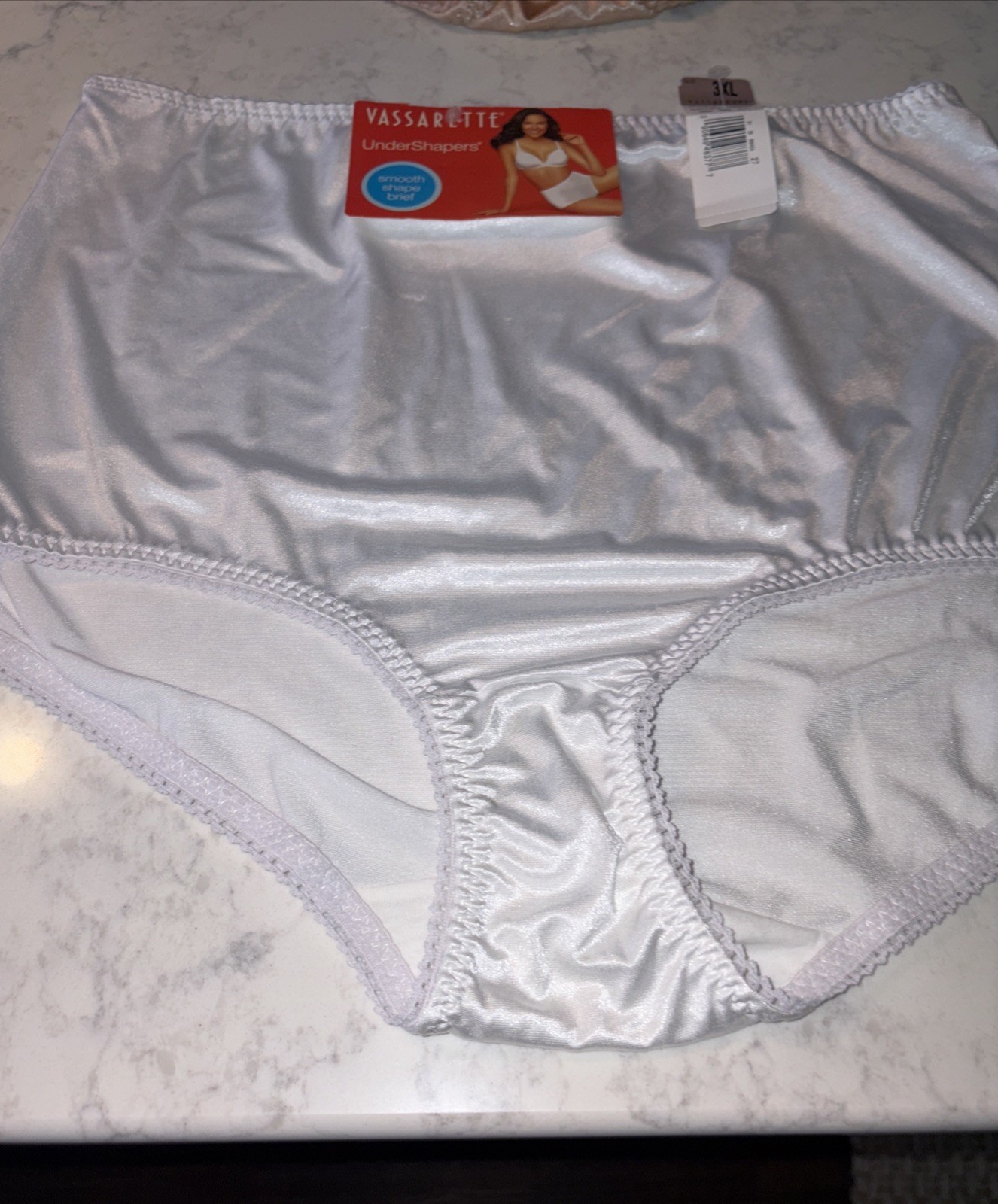 NWT Vassarette Smooth Shape Brief Undershapers #40001 3XL, 2010 Lot/4