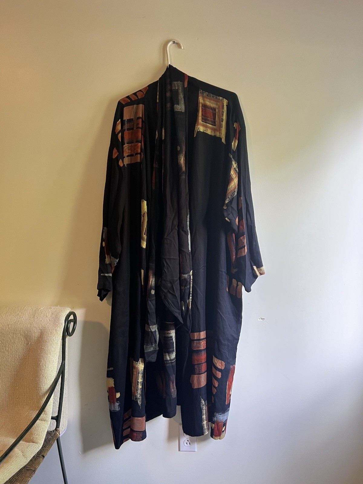 KEMBALI VINTAGE RAYON KIMONO DUSTER LAGENLOOK ART TO WEAR