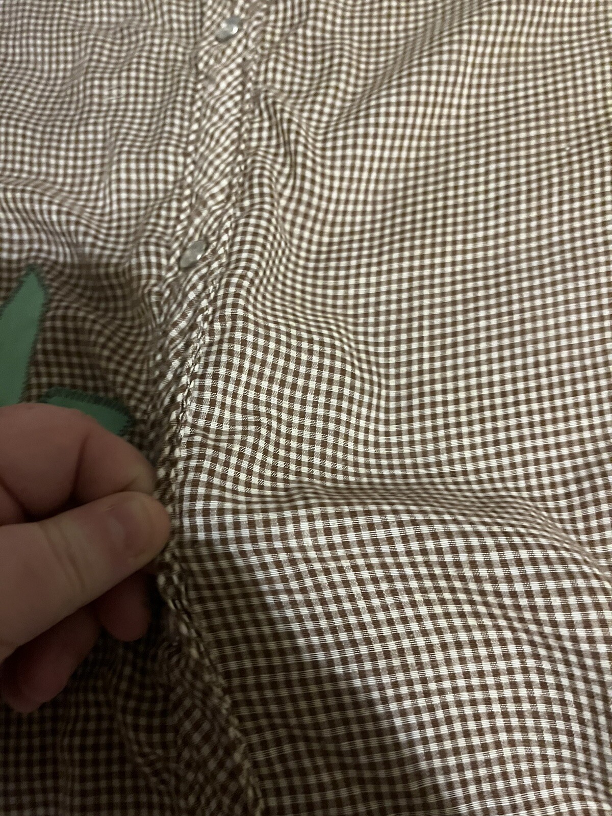 vtg MODELS COAT Mod checkered Duster Day House Dress Robe 1/2 Snap Very Thin Owl