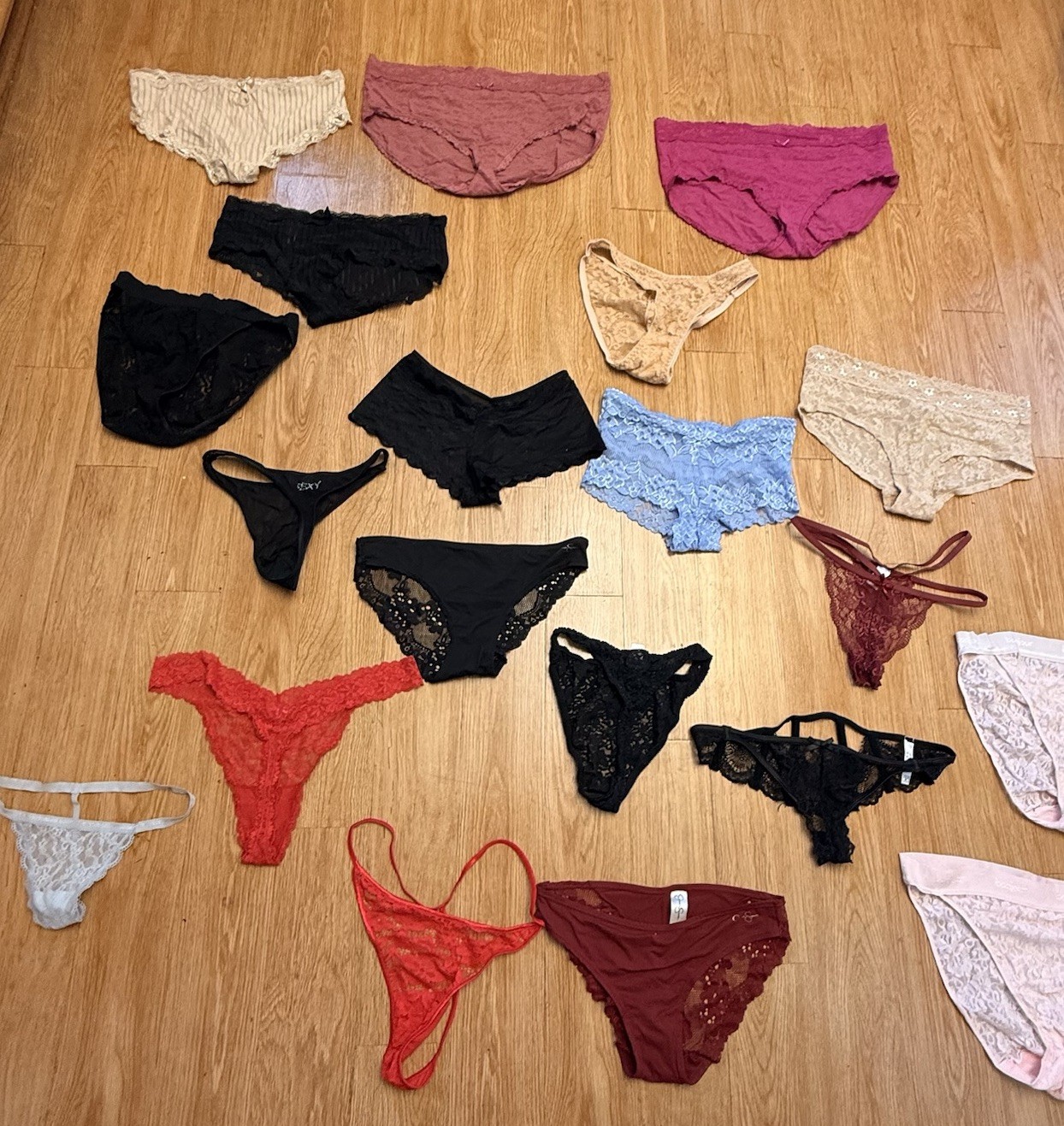 20 Vintage Panty Cutter Lot 2000s Low Rise Strappy Lace Thong Bikini ISSUES