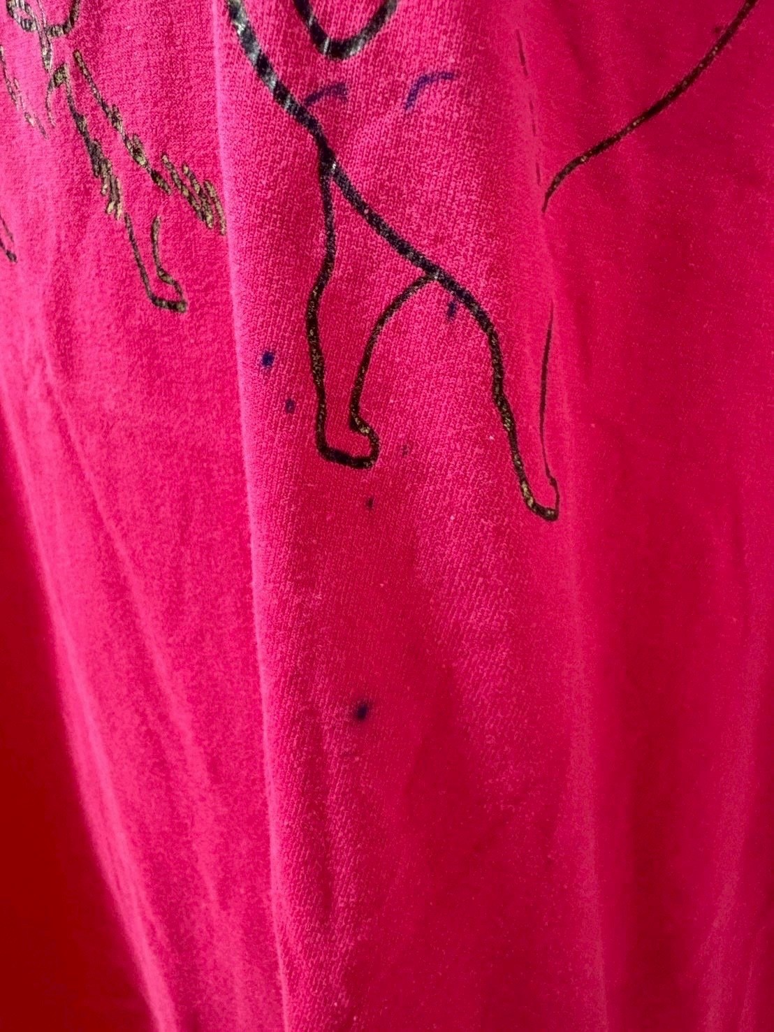 Vintage 1990s Fruit of the Loom Cat kitten Graphic T shirt SizeXXL Made in USA