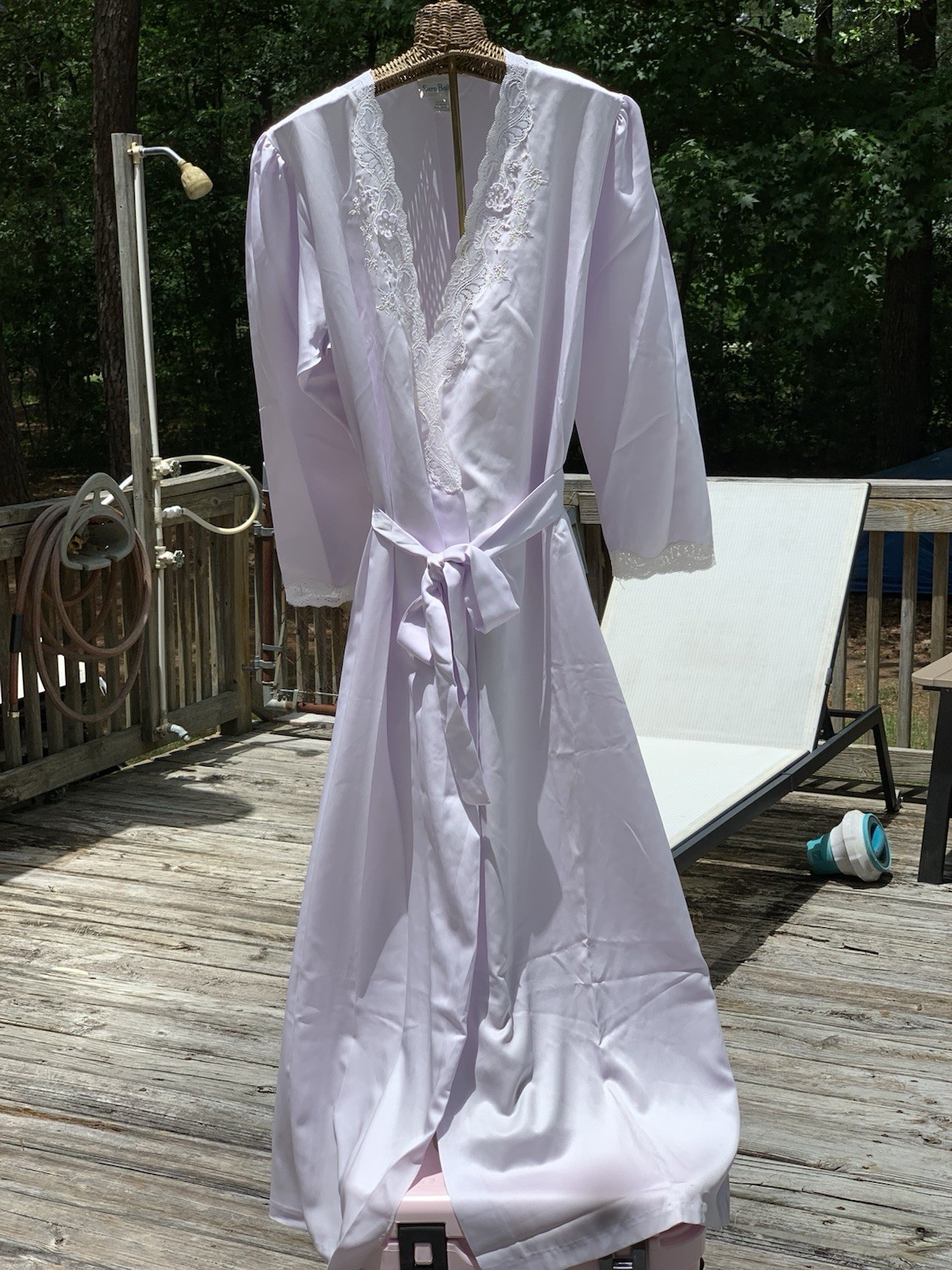 Vintage Sara Beth Lavender Robe Size Small
