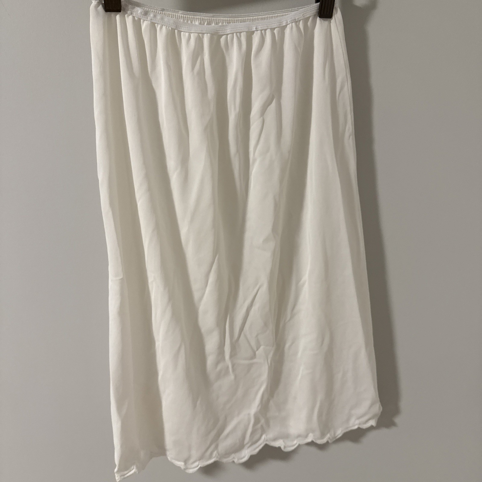 Vintage Charmode Half Slip Medium Ivory Wide Lace Appliques USA