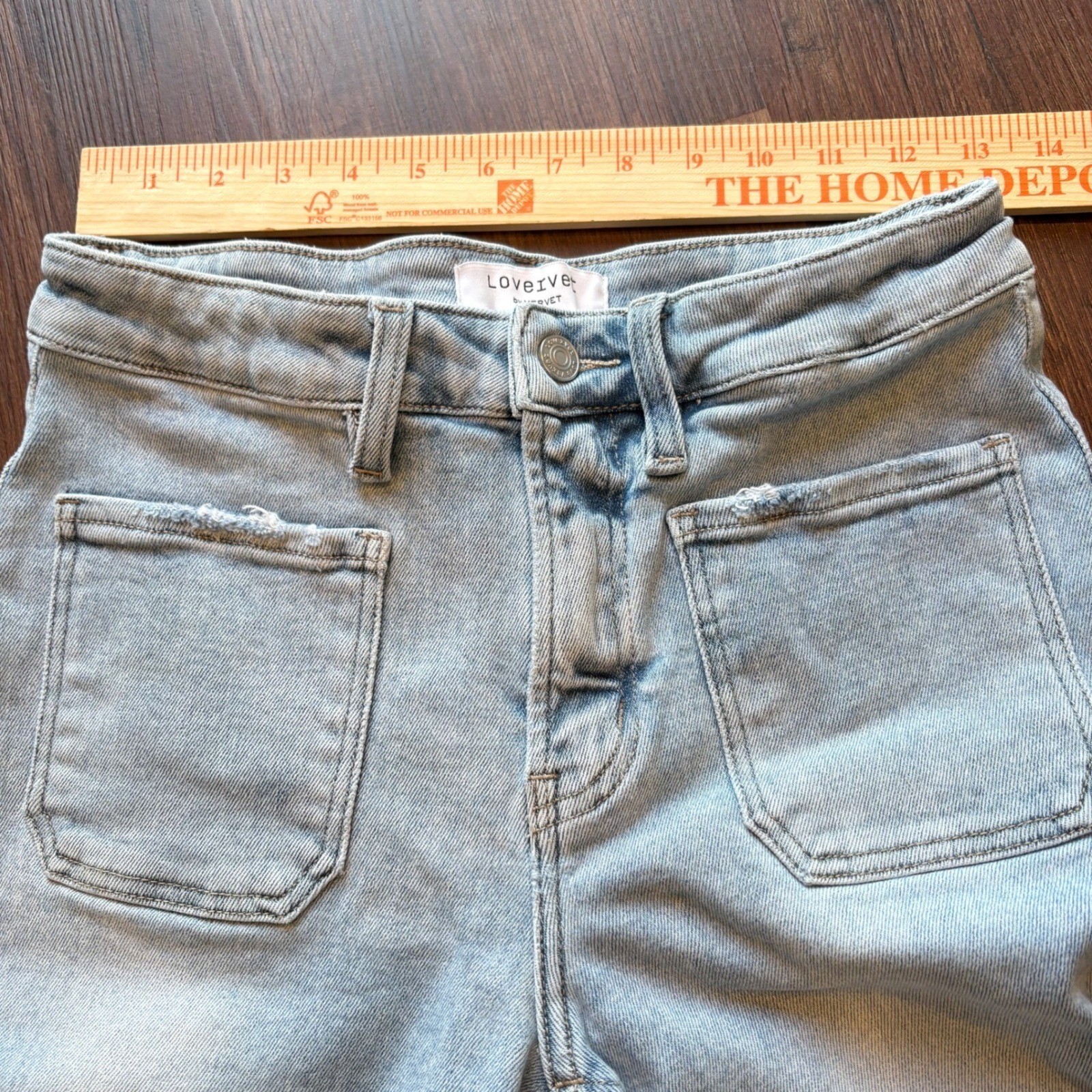 ♾️Lovervet by Vervet Tantalize High Rise Wide Leg Patch Pocket Jeans 28/7♾️