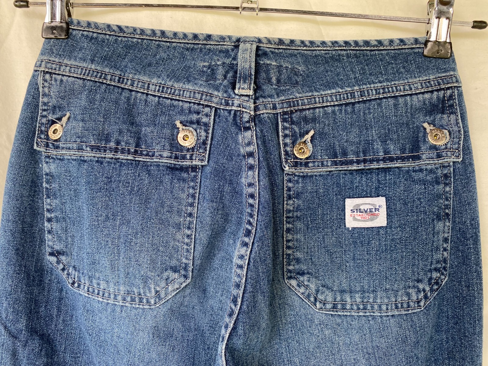 VTG..SILVER CLOTHING CO..BELLBOTTOM..DENIM..JEANS..WOMEN 3