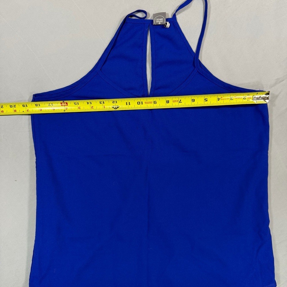 Chic and Sophisticated Paper Crane Royal Blue Camisole Top Sz Medium