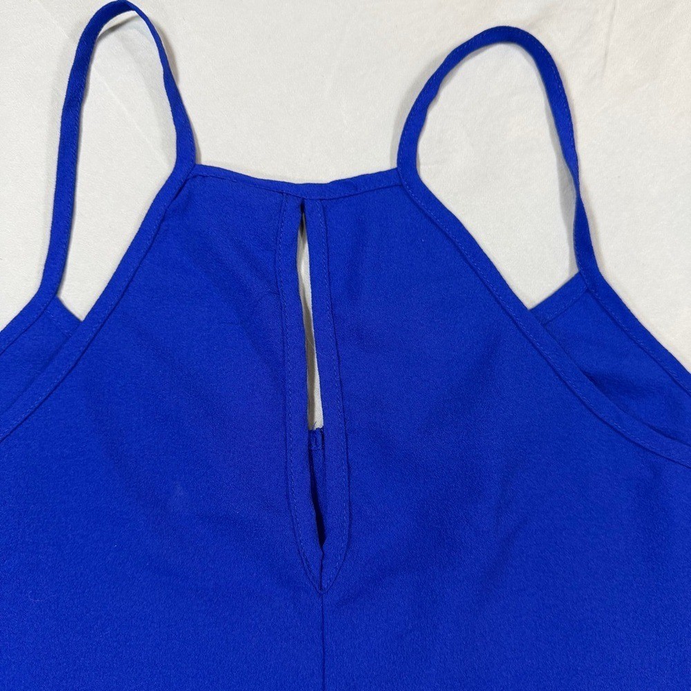 Chic and Sophisticated Paper Crane Royal Blue Camisole Top Sz Medium