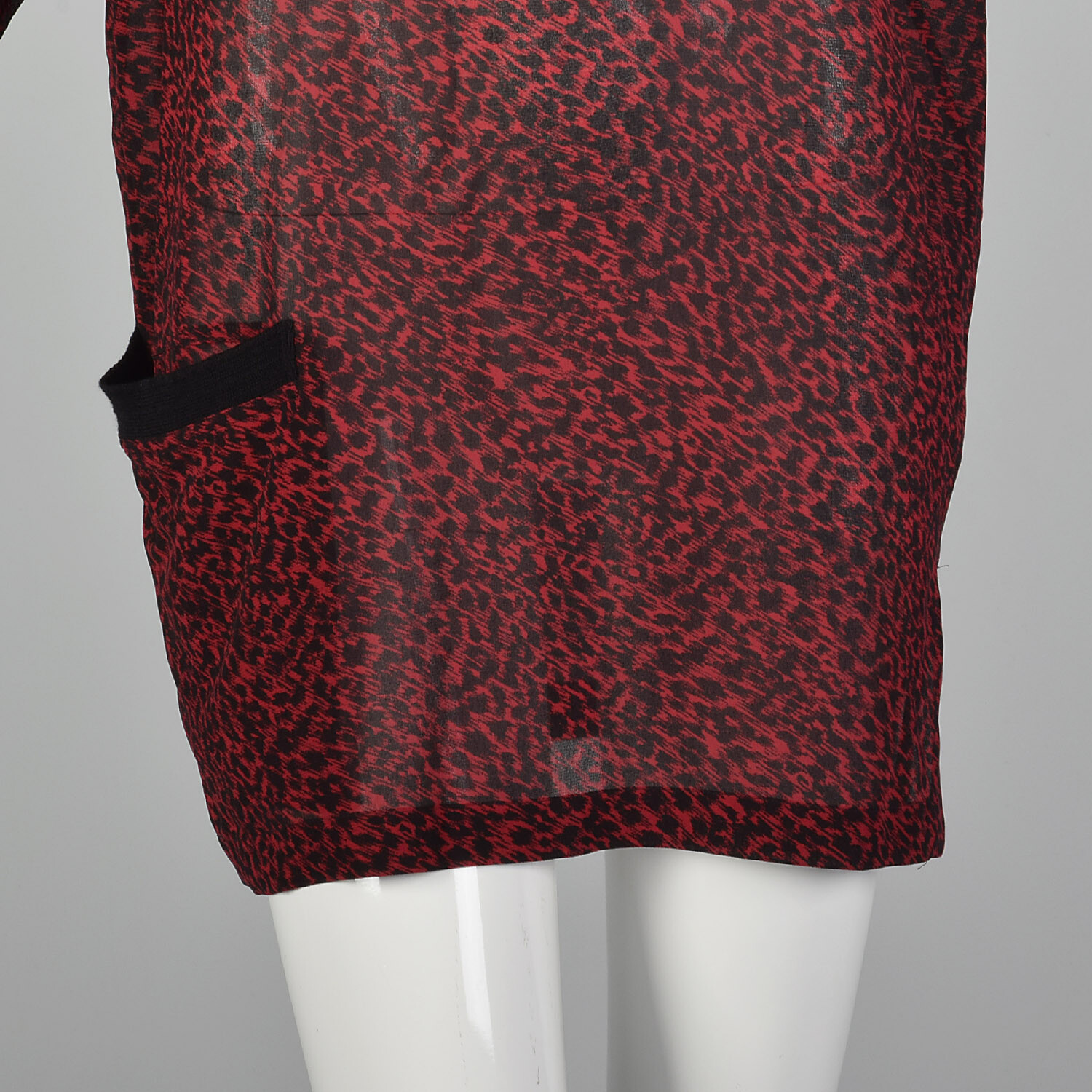 Medium Gianni Versace 1980s Silk Tunic Vintage Animal Print 80s Sack Designer