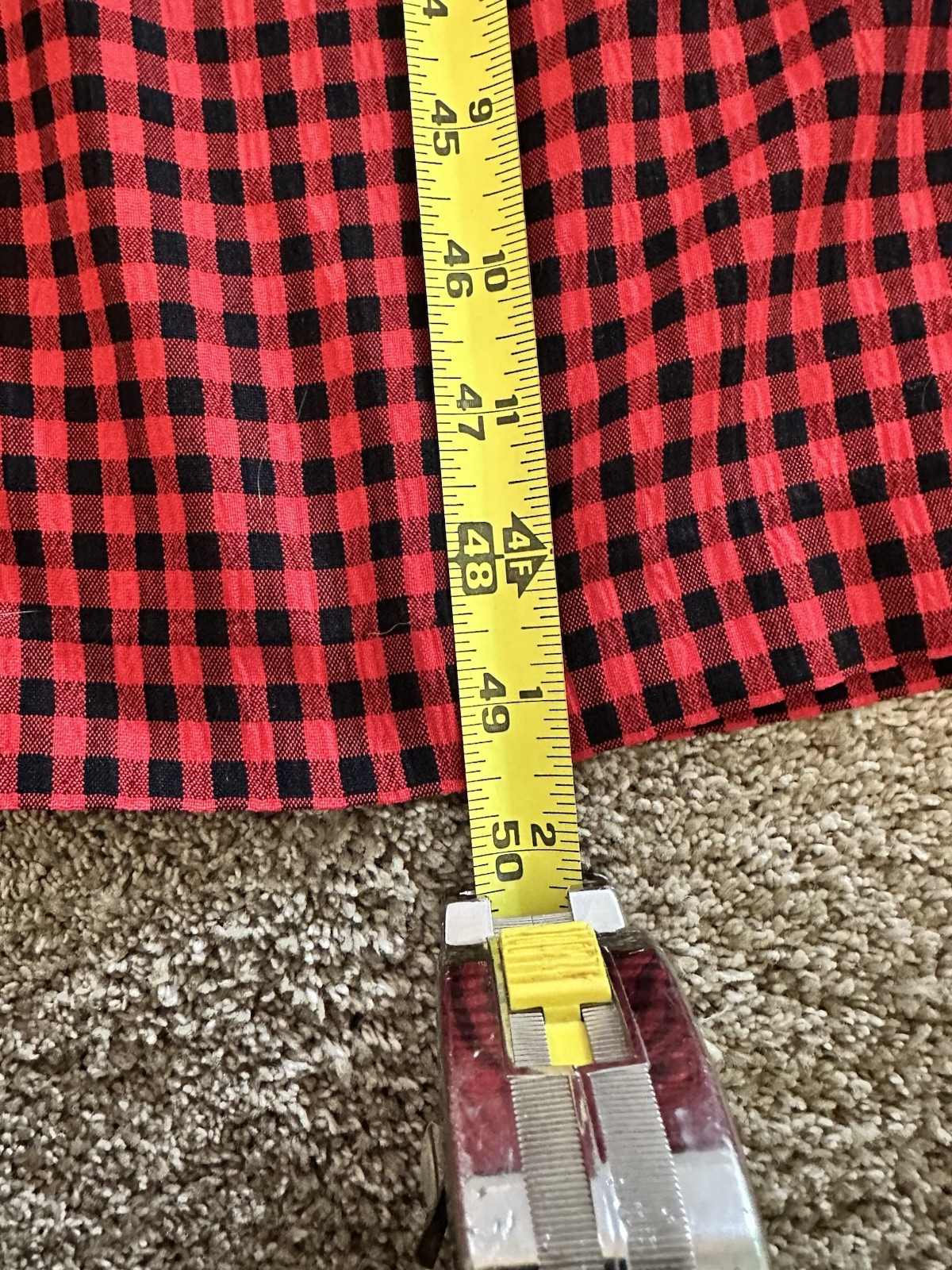 Vintage 90s Gingham Cottagecore Teacher Dress Womens Size 8 J.B.S Plaid Gingham