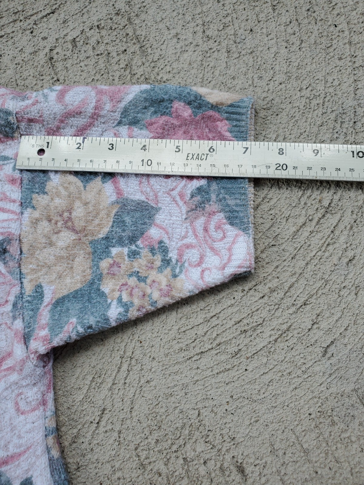 VTG 90s United States Sweaters Womens L Short Sleeve Floral Cottagecore Sweater