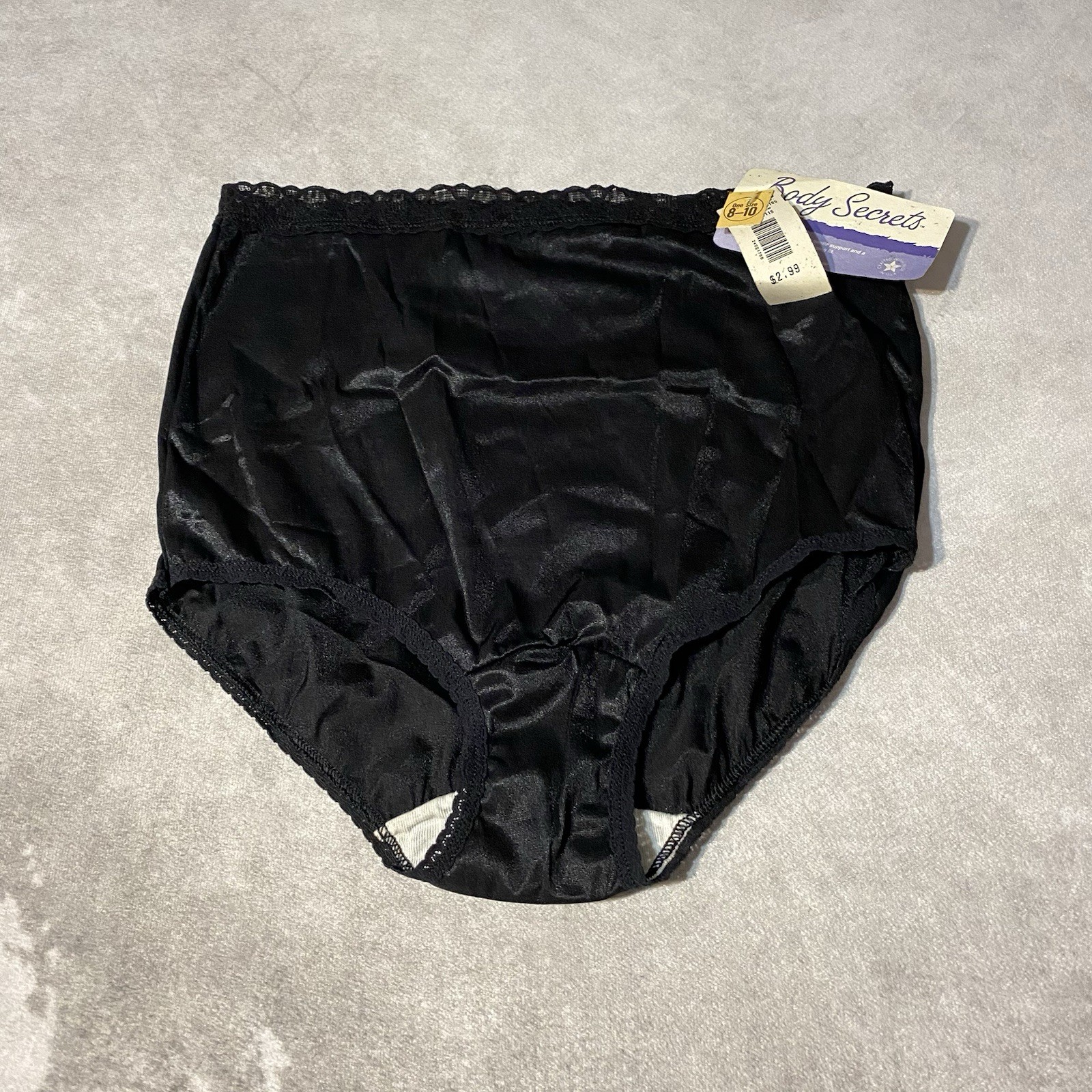 Vintage Body Secrets Panties Undies Nylon Lycra Granny Bloomers One Size 8-10