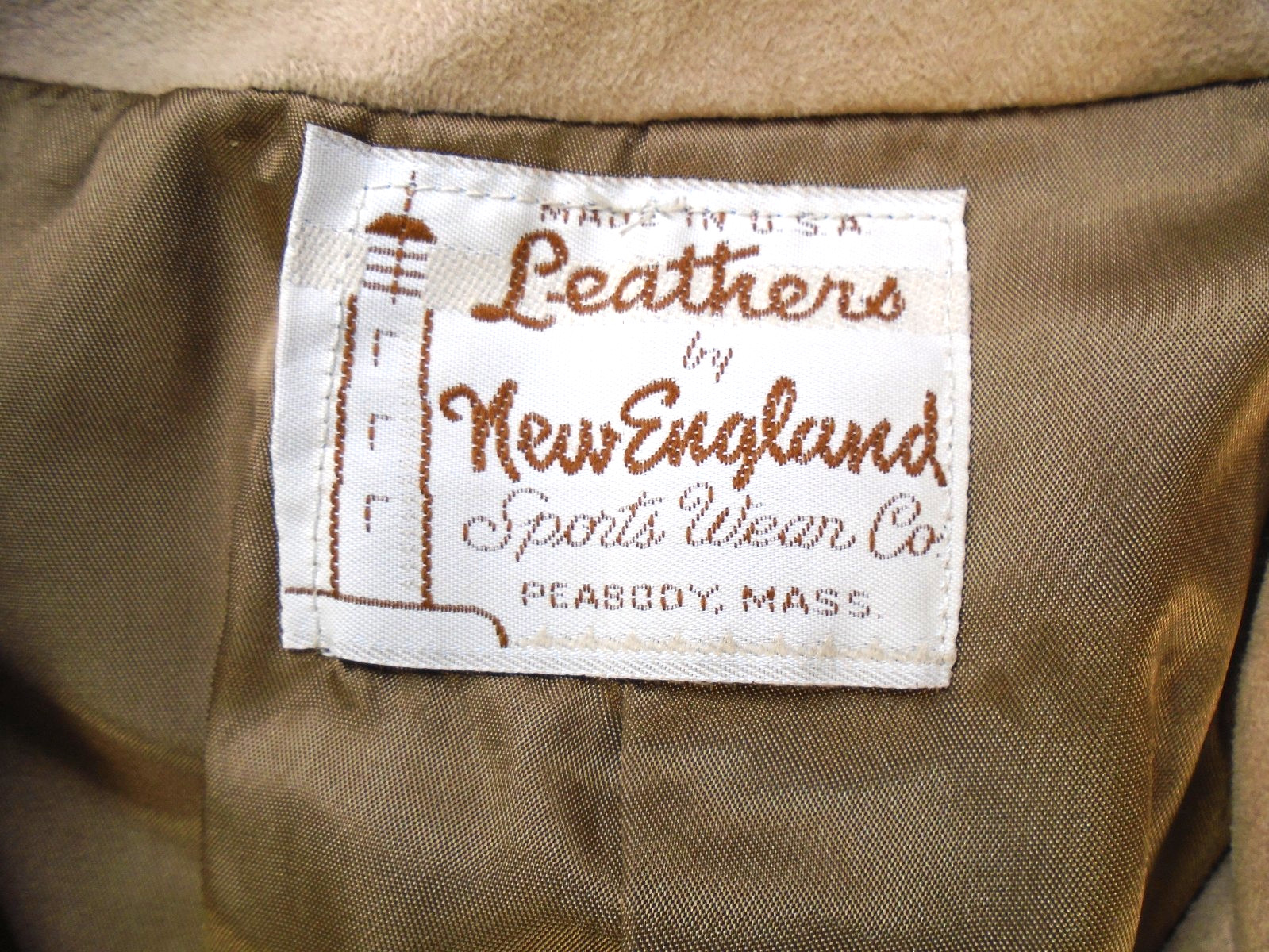 Leathers by New England Women&rsquo;s Jacket Vintage 19&Prime; x 25&Prime; Made in USA, Has Wear