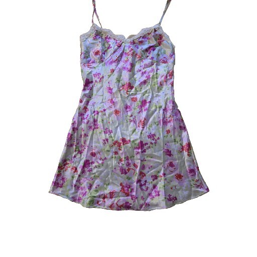 Vintage Jolie Intimates Womens Nightgown Size Small Floral Print Slip Dress