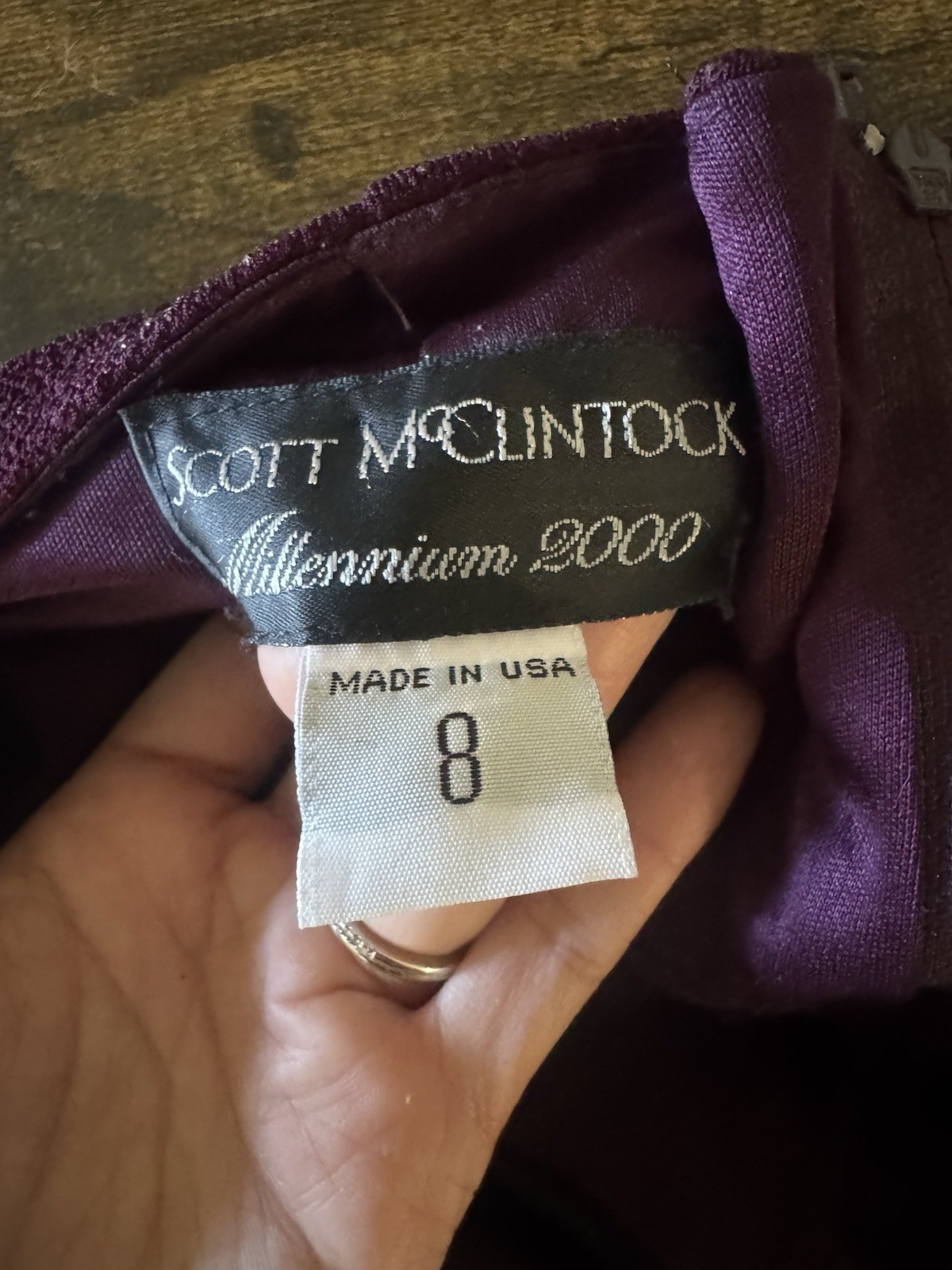 Vintage Scott McClintock Millennium 2000 Halter Mermaid Gown Dress Size 8