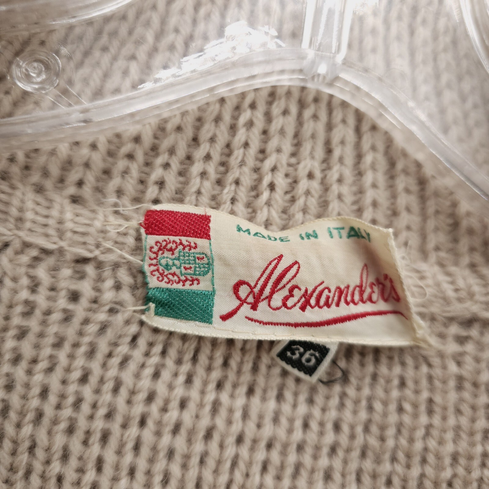 Vintage Alexander&rsquo;s Sweater Cardigan Made in ITALY Size 36