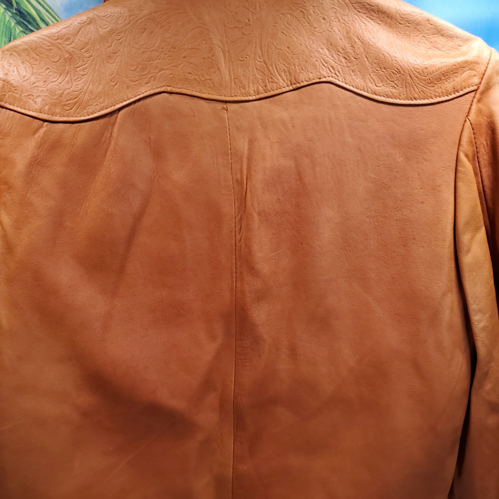 VTG Kenny Rogers Leather Jacket Western Lambskin Women Size 12 USA made Schott