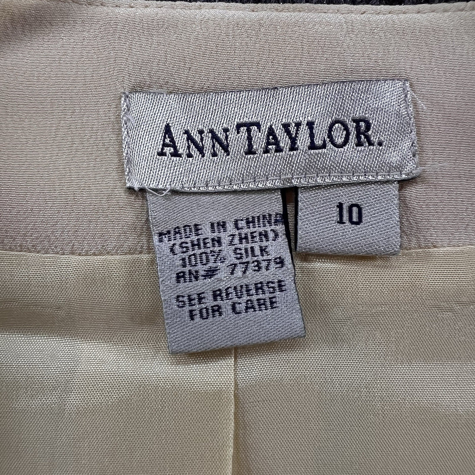 Vtg Ann Taylor Sz 10 100% Silk Vest Top Pale Yellow Poetcore Old Money Tailored