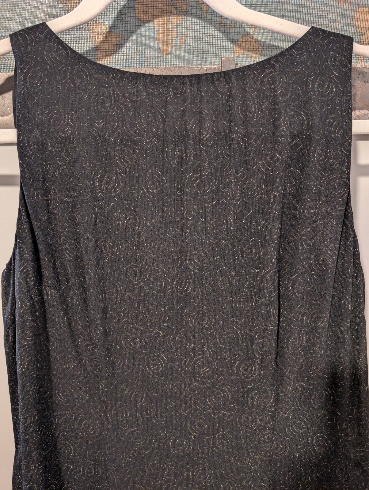 90s Whimsigoth Bias Tier Devoré Dress Bronze Metallic Handkerchief Hem Fairy ~ S