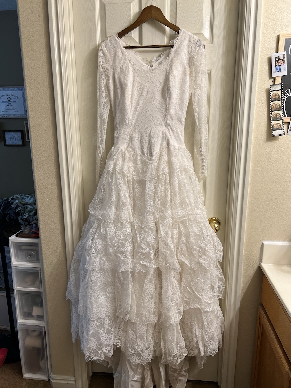 Vintage Custom Lace Wedding Dress
