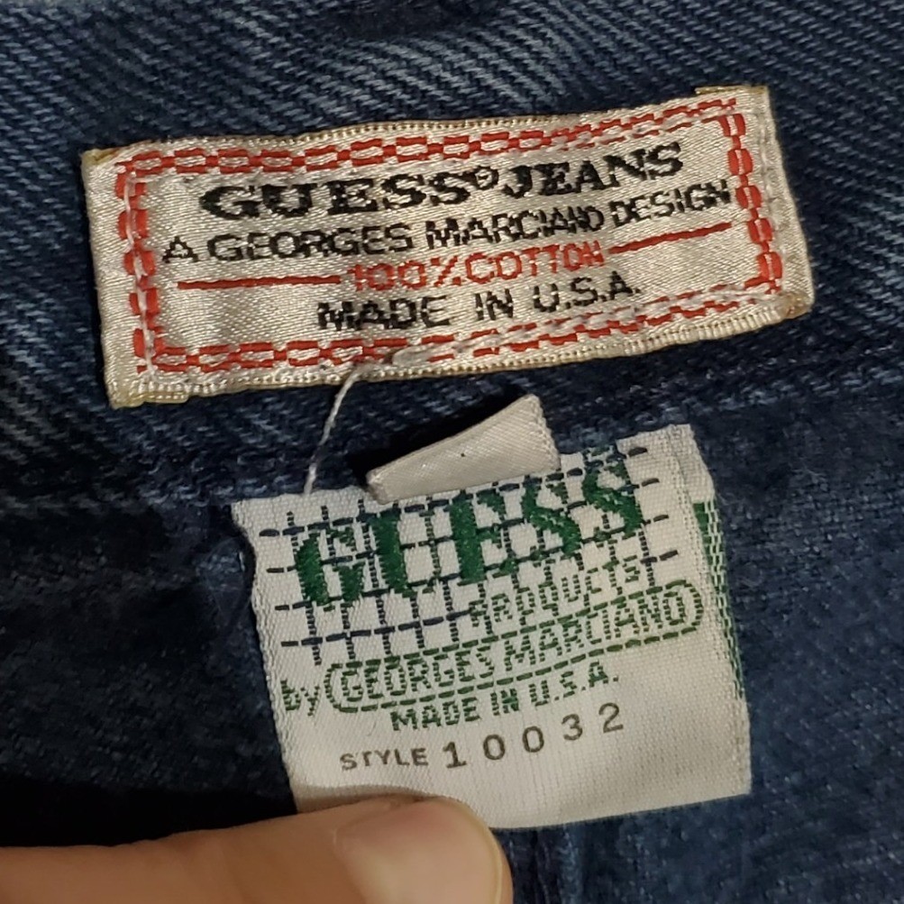 VTG 90s Guess Jeans Georges Marciano Made in USA High Rise Mom Jeans Size 33