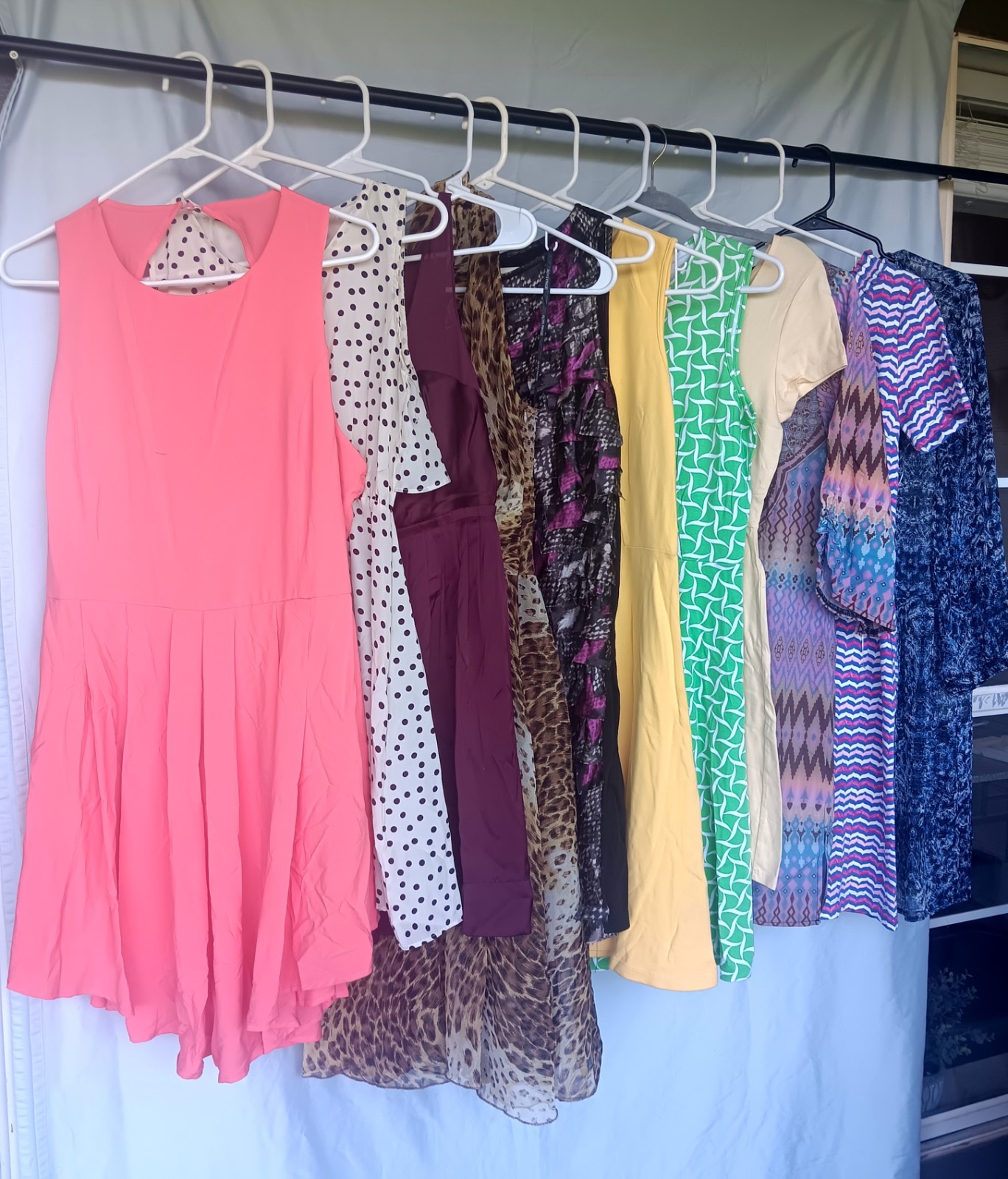Vintage Women&rsquo;s Dresses Unique 1070s-1990s Various Sizes Lot Of 11