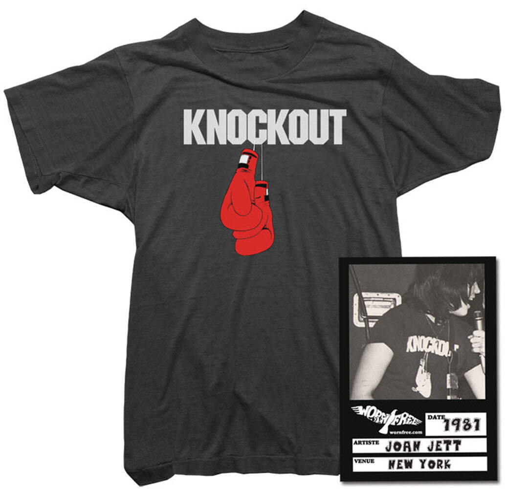 Joan Jett T-Shirt – Knockout Tee worn by Joan Jett – Womens