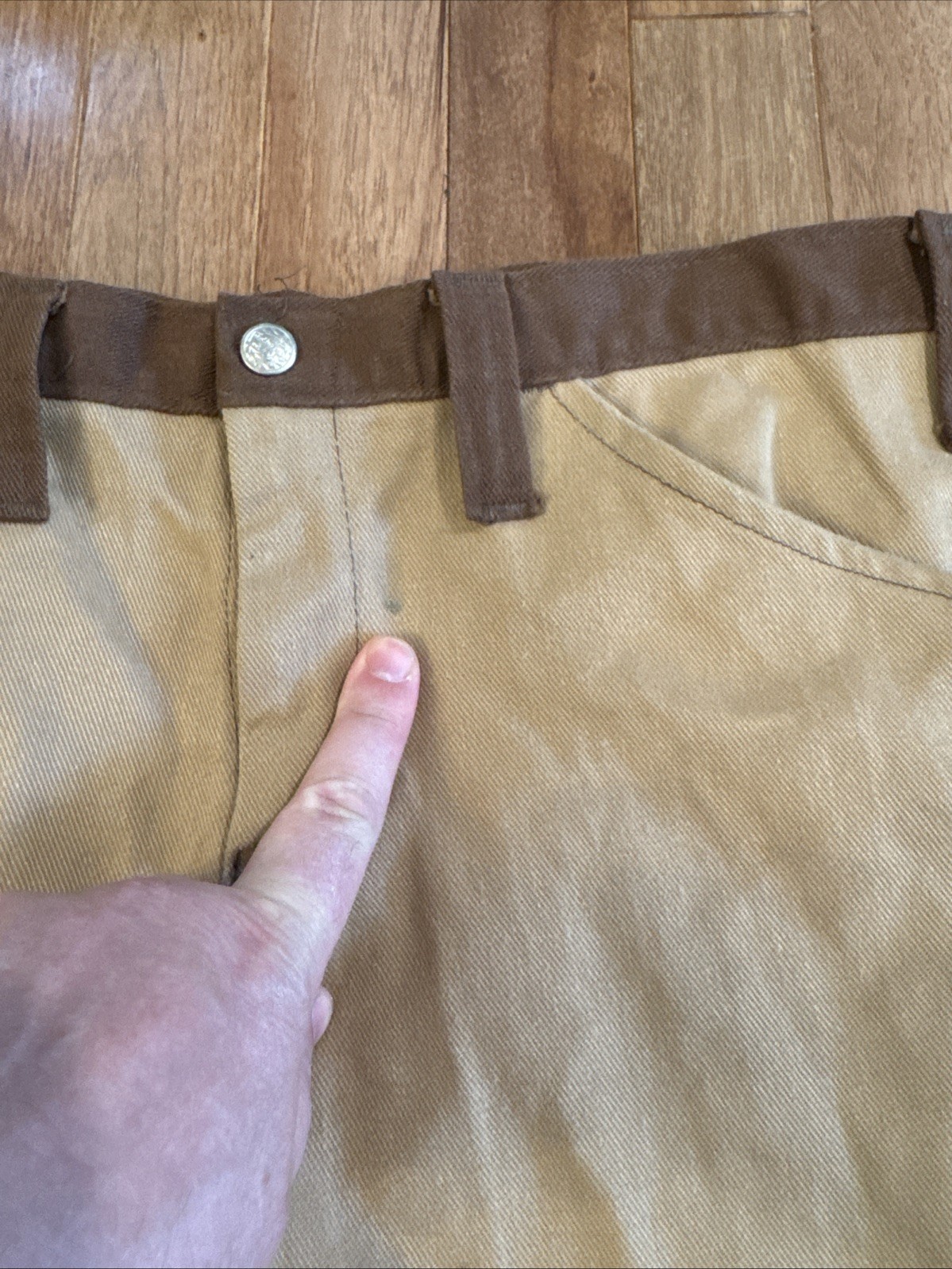 True Vintage 1970s Colorblock Hippie Flare Bell Bottom Pants 32 X 31