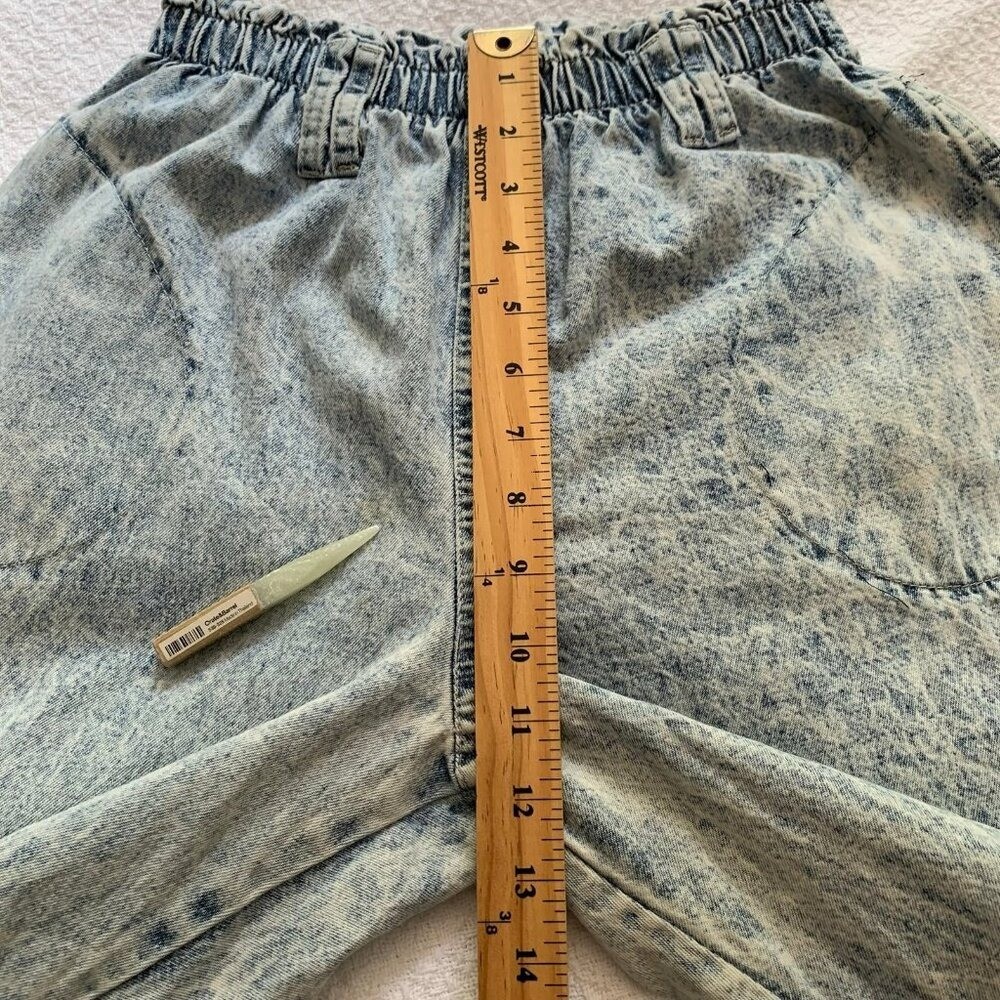 Vintage PS Gitano Acid Wash Jeans Womens 10 Regular High Waist Paperbag 80s 90s