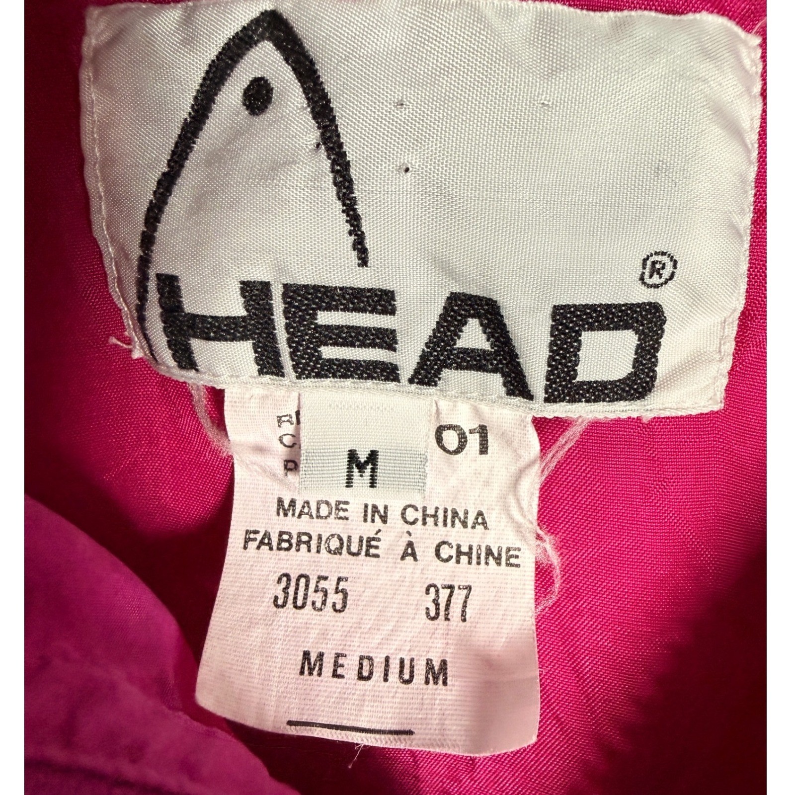 Head Silk Bomber Jacket Womens Medium Pink 90s Vintage Ruched Zip Funnel Neck
