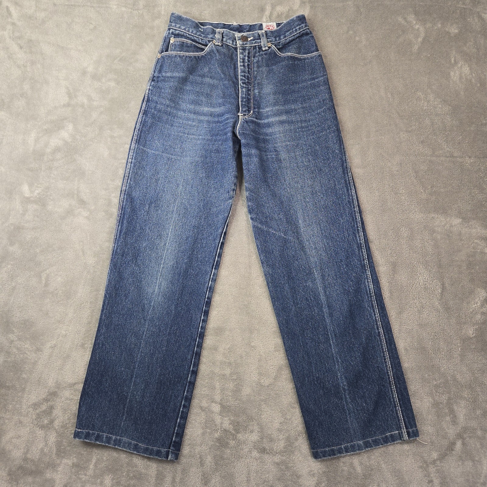 Vintage 70s 80s Lawman Jeans 30 XL Hemmed (~26&Prime;x27&Prime;) Blue Fade Denim 100% Cotton