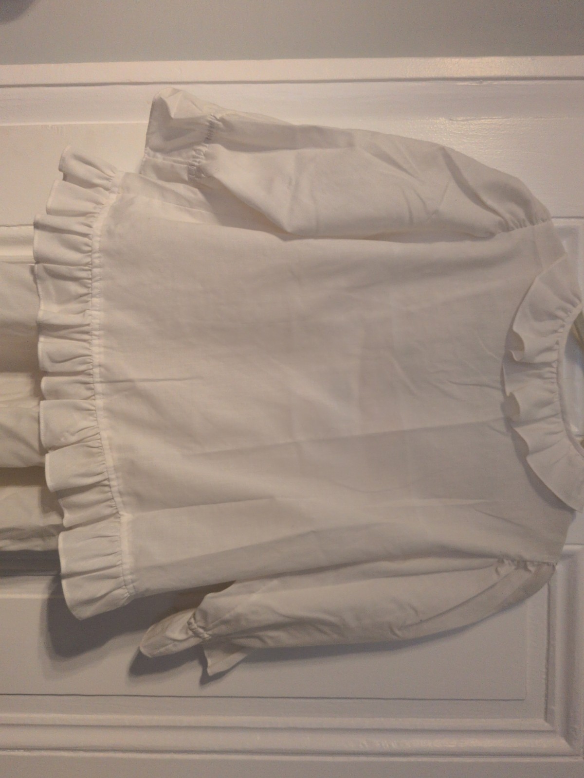 Vintage Cotton Blend Short Nightgown Robe Set Pink Flower Applique Trim Ruffle