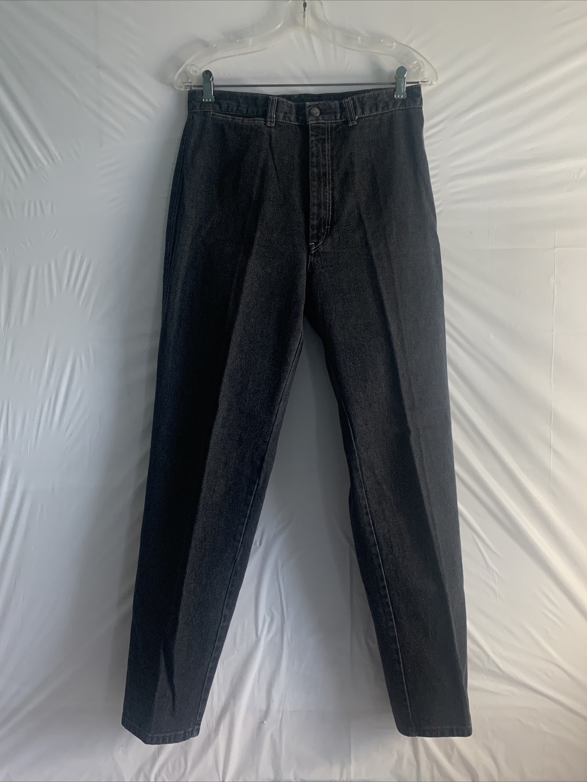 Pizzazz New York Paris Jeans Women Waist 28” X 29” Long Black