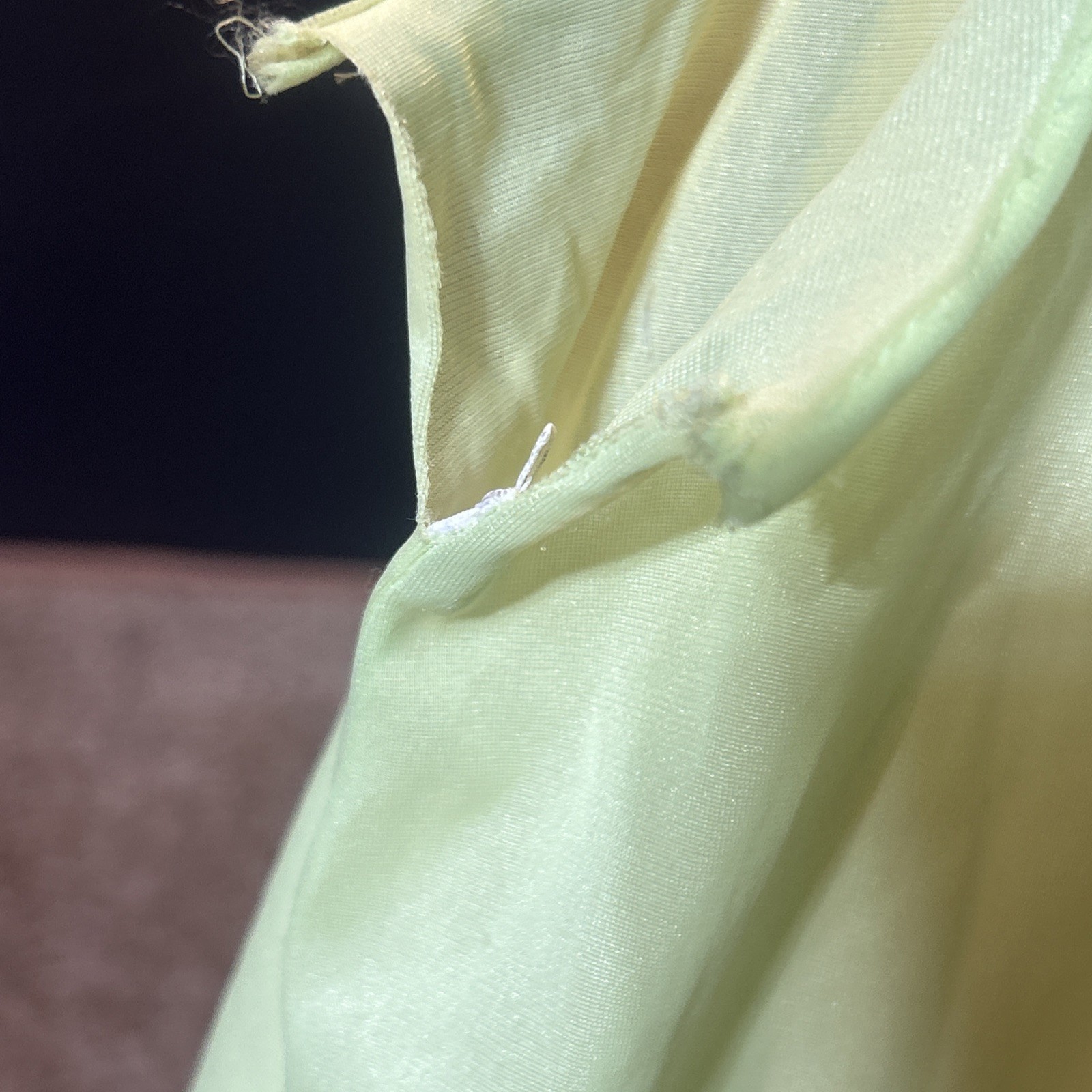 VTG Vassarette Munsingwear Yellow / Mint Sheer See Thru Sz MED