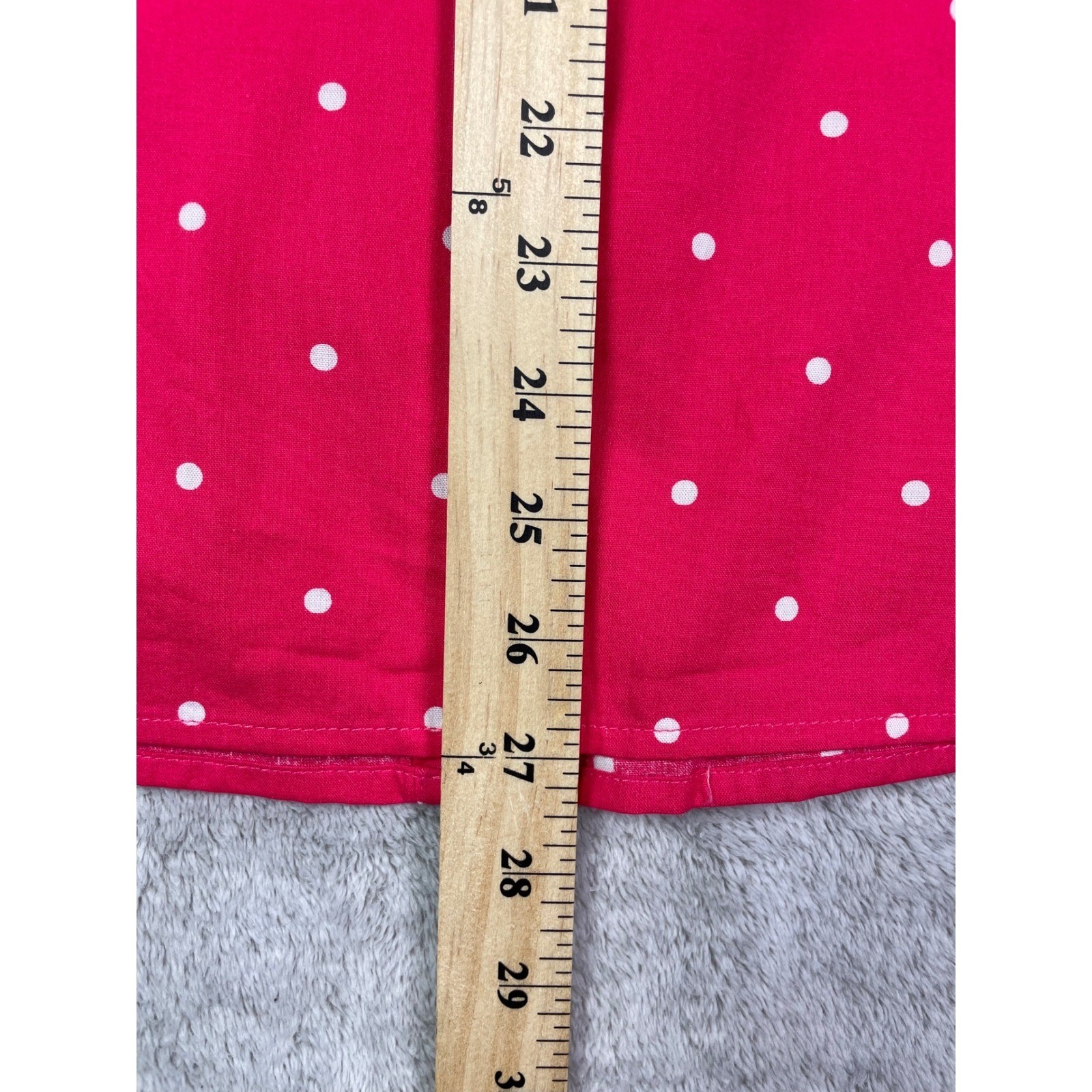 NWT Gloria Vanderbilt 2X Blouse Cherry Pink Polka Dot Button Up Shirt Selma