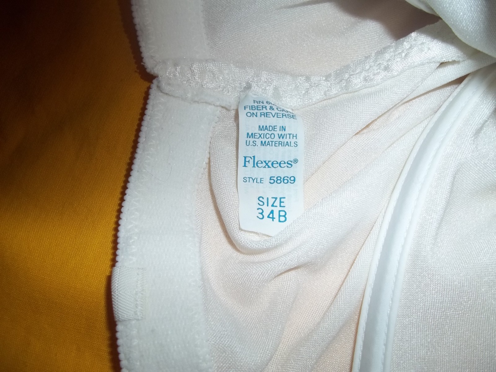 Vtg Maidenform Flexees 5869 All in One Girdle Second Skin Shaper Bodysuit sz 34B