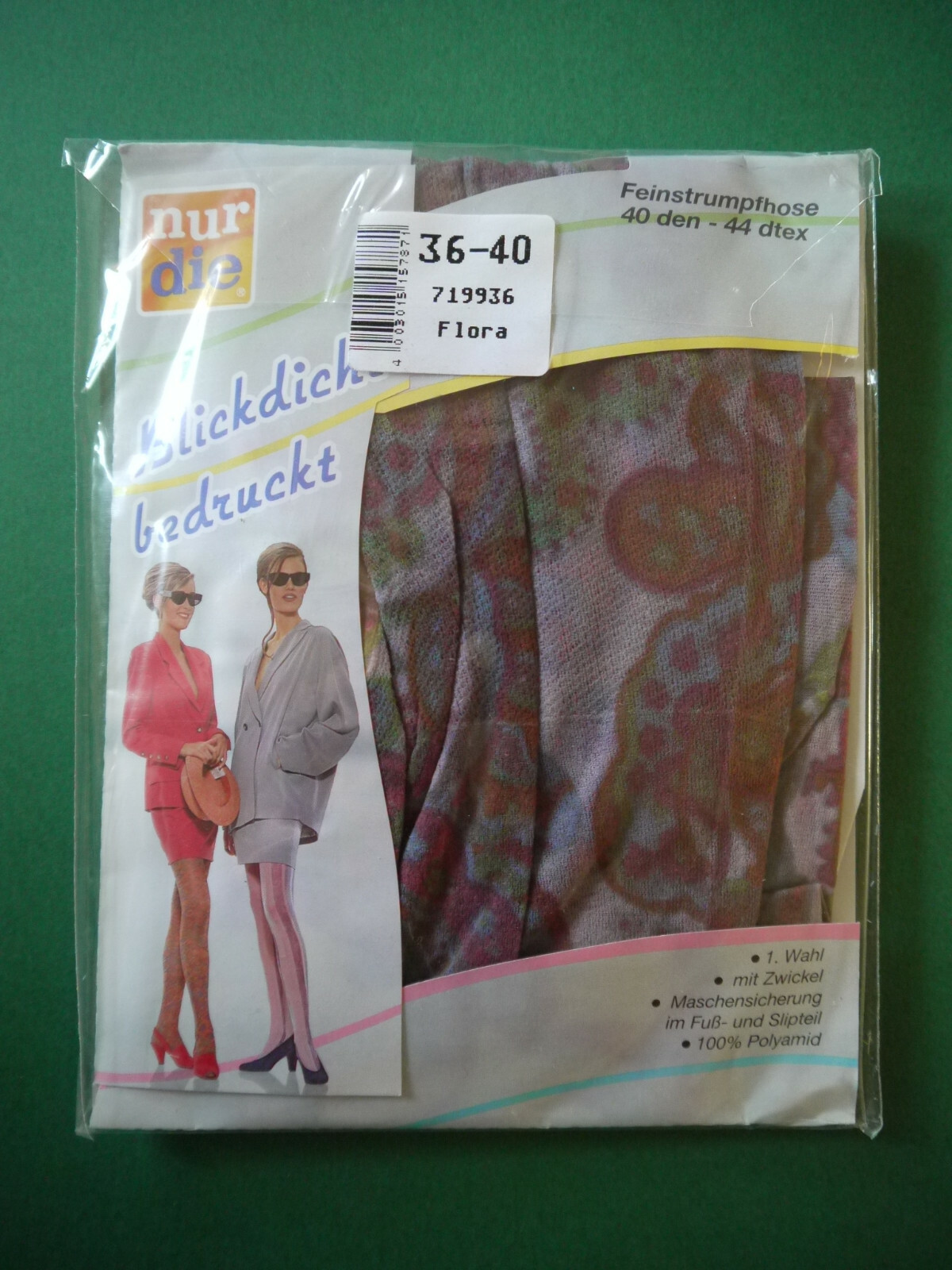only the fine tights 40den FLORA opaque printed floral pattern flowers