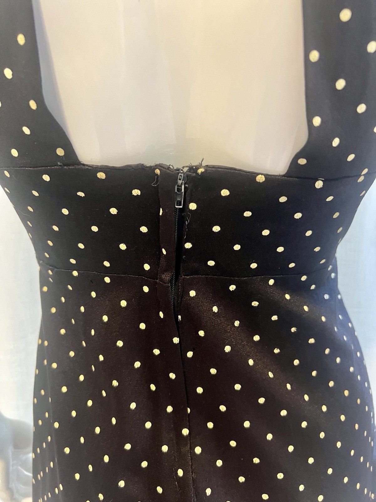 Young Edwardian Arpeja 60’s polka dot halter Neck Sexy back Dress