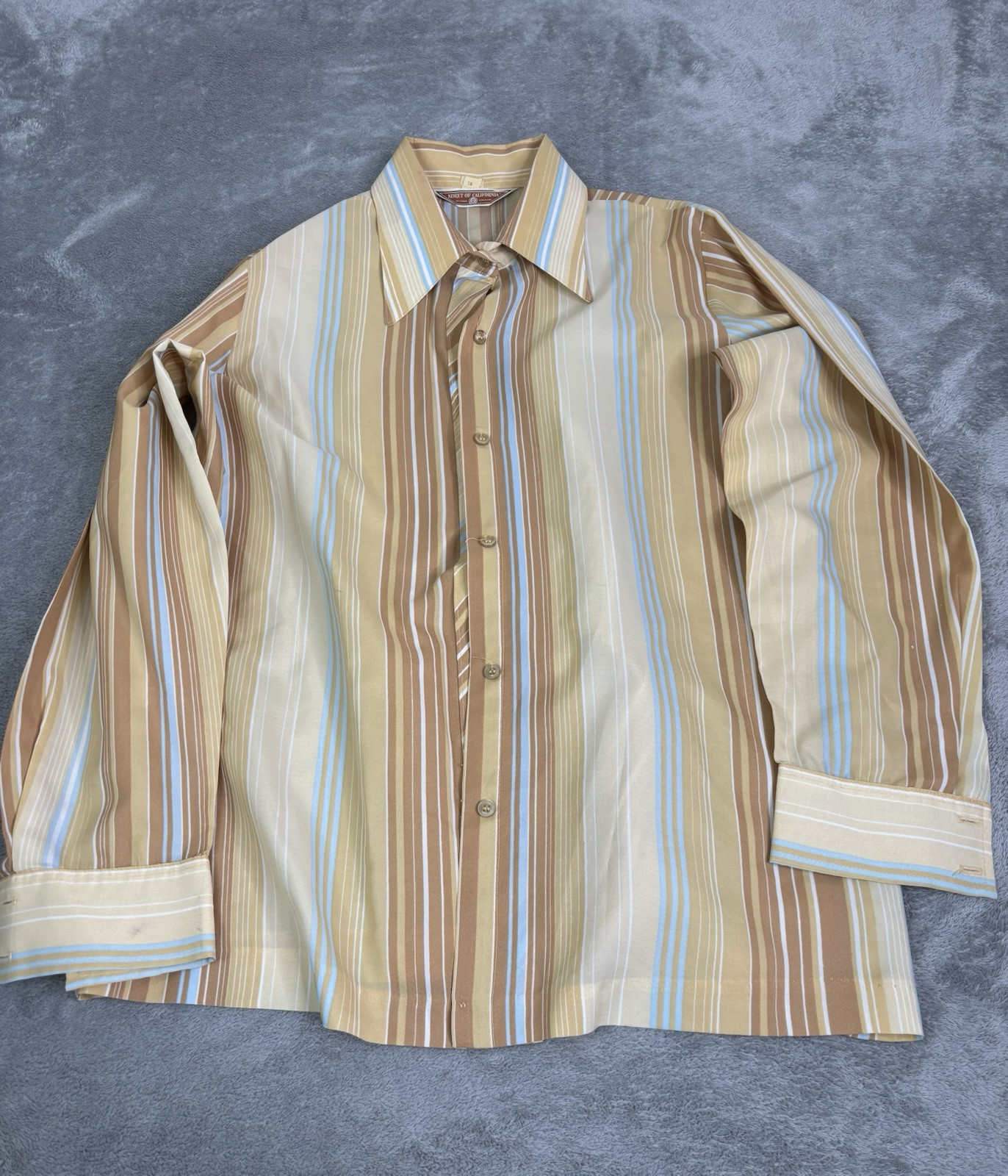 Vintage 70s Koret Of California Long Sleeve Button Down Shirt Women’s Size 18