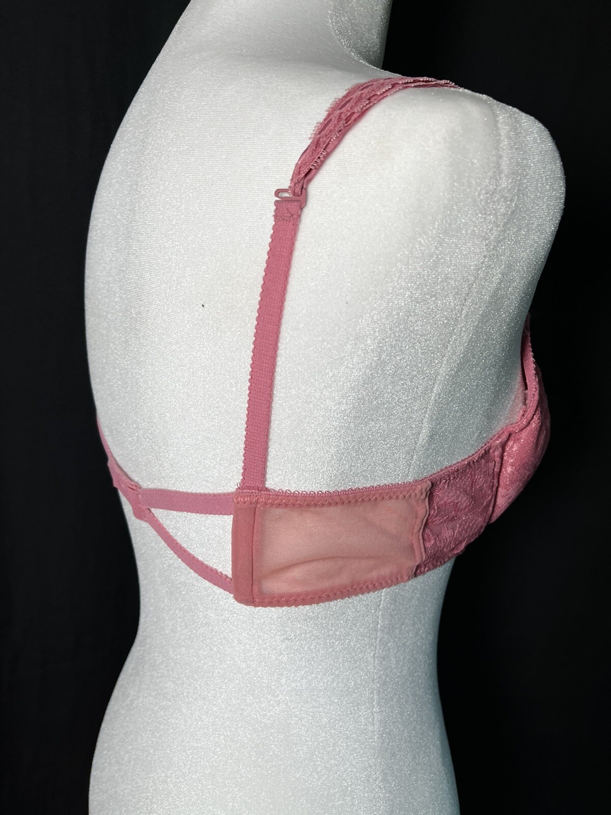 Vtg NOS Bra Push Up Padded Add Cup 80&rsquo;s ADONNA Dream Maker Mauve Pink 34b