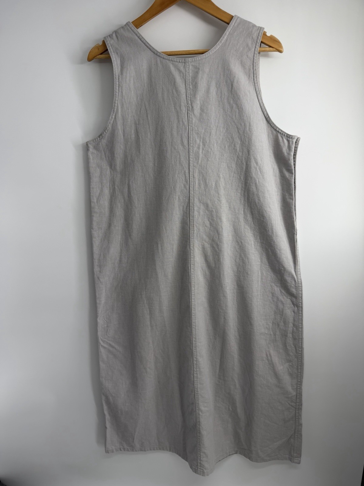 Vintage Jane Ashley Embroidered Sequin Dragonflies Embellishment Linen Dress
