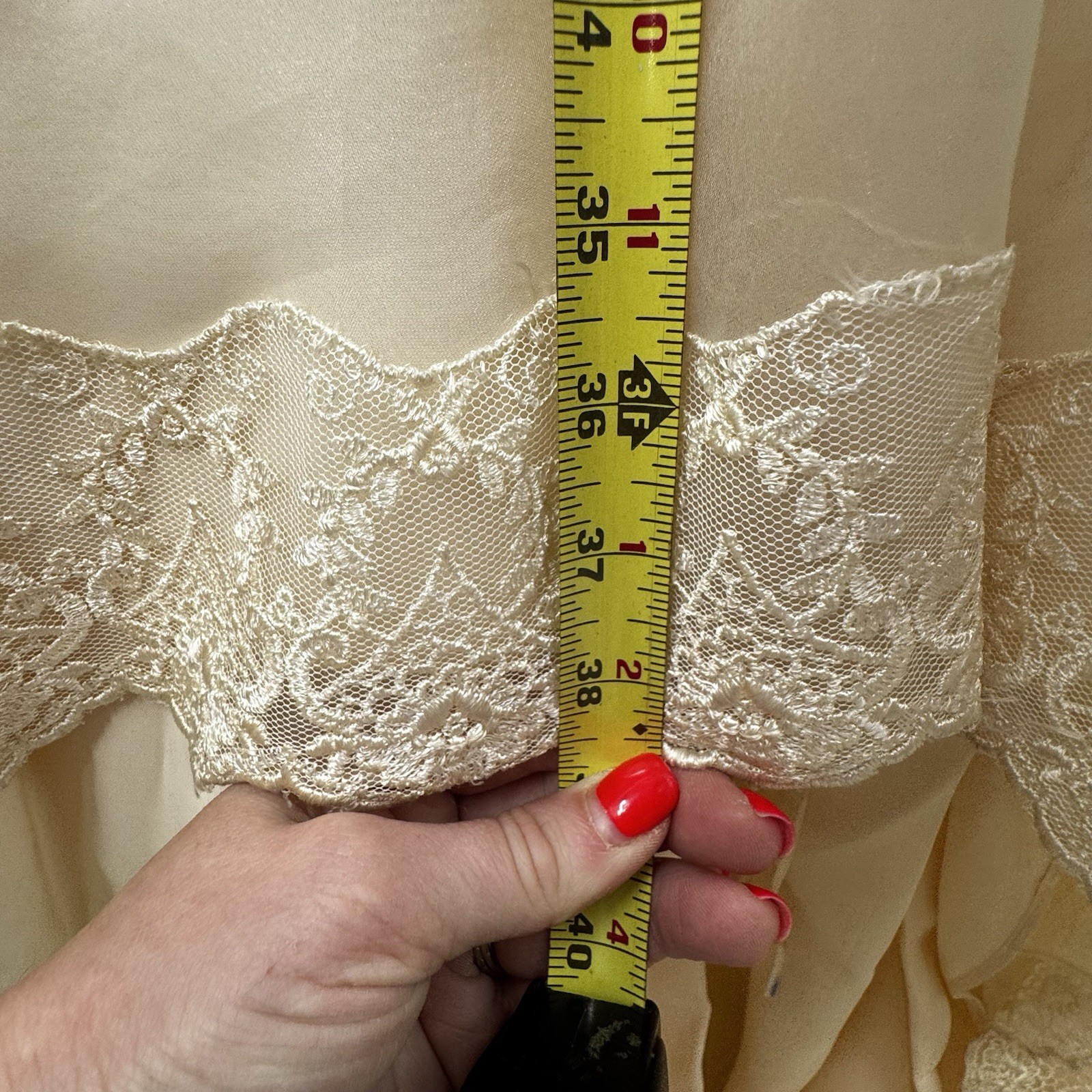 Vintage Lace Overlay Cap Sleeve Wedding Dress with Bustle Handmade Ivory Color
