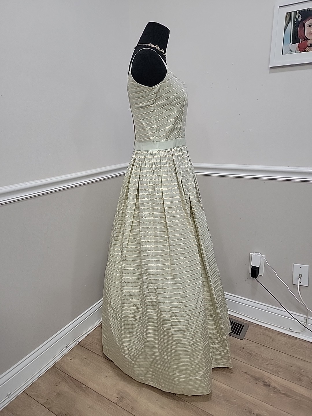 VTG 2000s Gunne Sax Jessica McClintock Renaissance Revival Lurex Maxi Dress