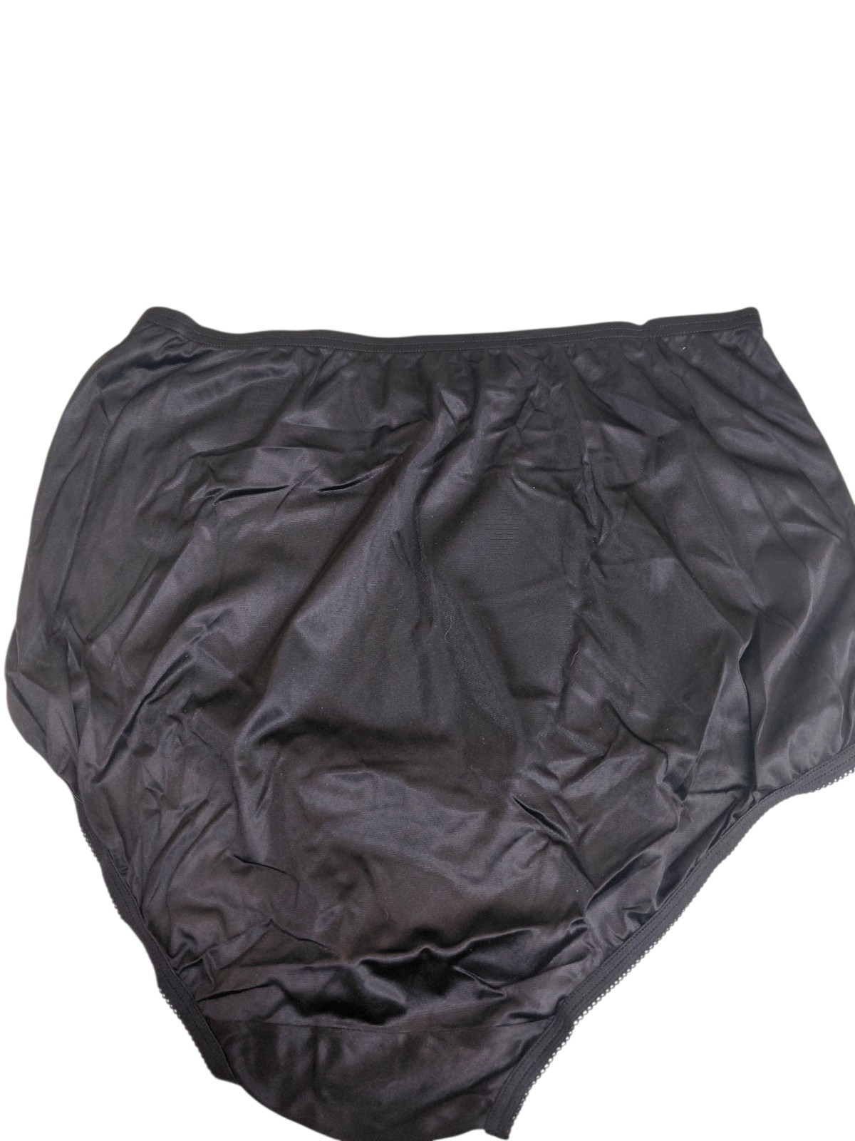 Vintage Mid Black Vanity Fair Brief Size 6/M No Lace