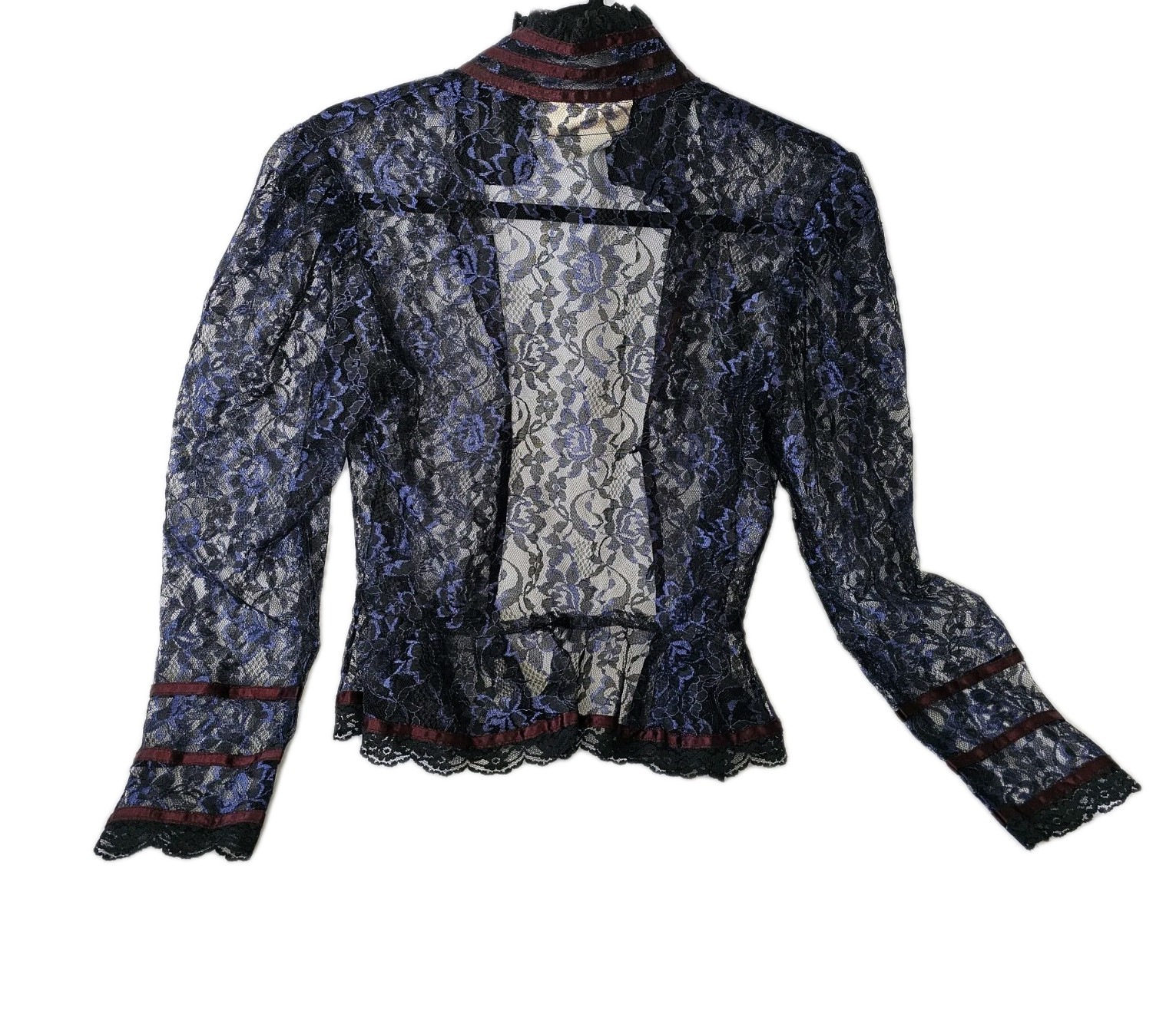 Gunne Sax Gunnies Jessica Mcclintock Victorian Sheer Lace Jacket Top XS/S